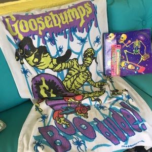 Goosebumps skateboard Mummy beach towel